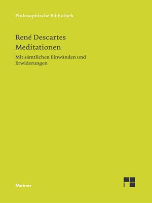 cover image of Meditationen